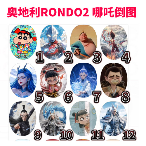 满10个包邮 RONDO2二代人工耳蜗奥地利 外壳贴纸，哪吒款 - 图2