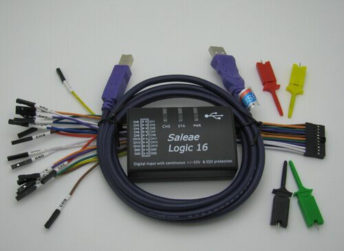 Saleae USB saleae16 100M逻辑分析仪 支持官方版本 logic - 图0