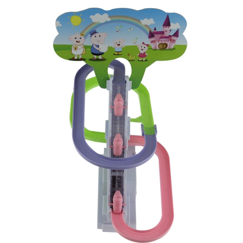 TikTok, автоматическое метро, электрическая горка, конструктор, игрушка с рельсами