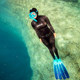 BEUCHAT Mundial One 50/61 free diving long fin set thermoplastic fin