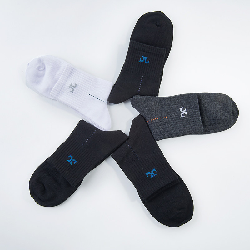健将男士纯色休闲中筒薄款纯棉袜子 莱络服饰短袜/打底袜/丝袜/美腿袜