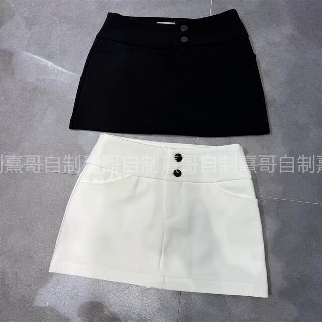 Early autumn new solid color high-waist slim suit skirt for women with versatile sexy hip skirt Korean short skirt trendy