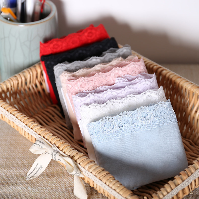 新款薄款内裤女纯棉中腰胖妹妹性感蕾丝女士无痕大码加大胖mm短裤,淘宝优惠券,粉丝福利购,淘宝优惠卷