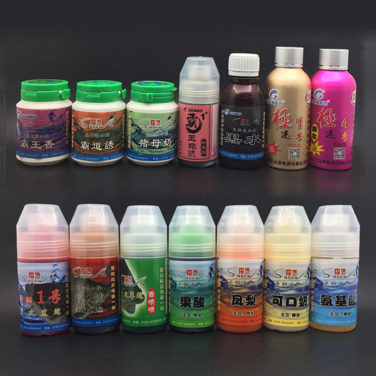冠亞速誘神酒1號果酸霸王非漿豬母奶蛋奶黑水羅非福壽魚餌料小藥