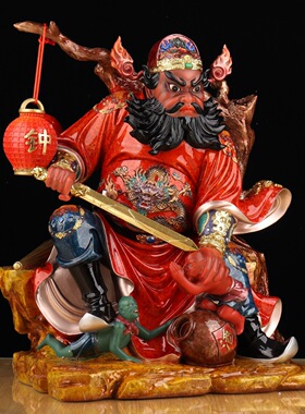 一品天承天师钟馗神像正南圣君镇宅魁星桌面汉白玉家居供奉摆件