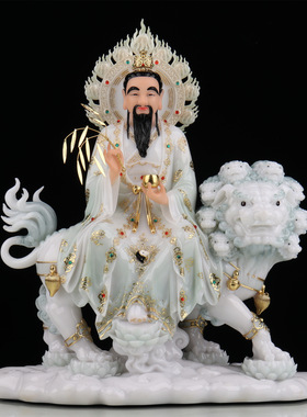 太乙真人神像寻声救苦天尊青华大帝坐骑供奉护童保家佛像供奉摆件