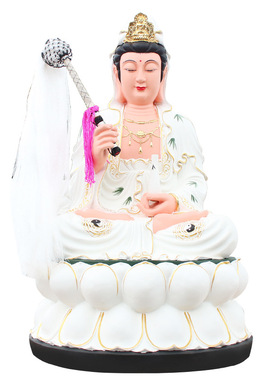 慈航道人神像圆通自在天尊慈航真人女仙姑家用寺庙供奉树脂摆件