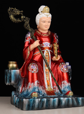 碧霞元君神像泰山奶奶娘娘圣母老母旺宅供奉家用客厅桌面佛像摆件