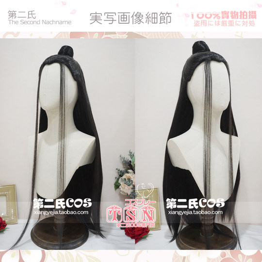 Second Family Shen Zhou Jiangnan Hundred Scenery Pictures Universal Ancient Style Style Hanfu Ancient Costume COS Wig Q68