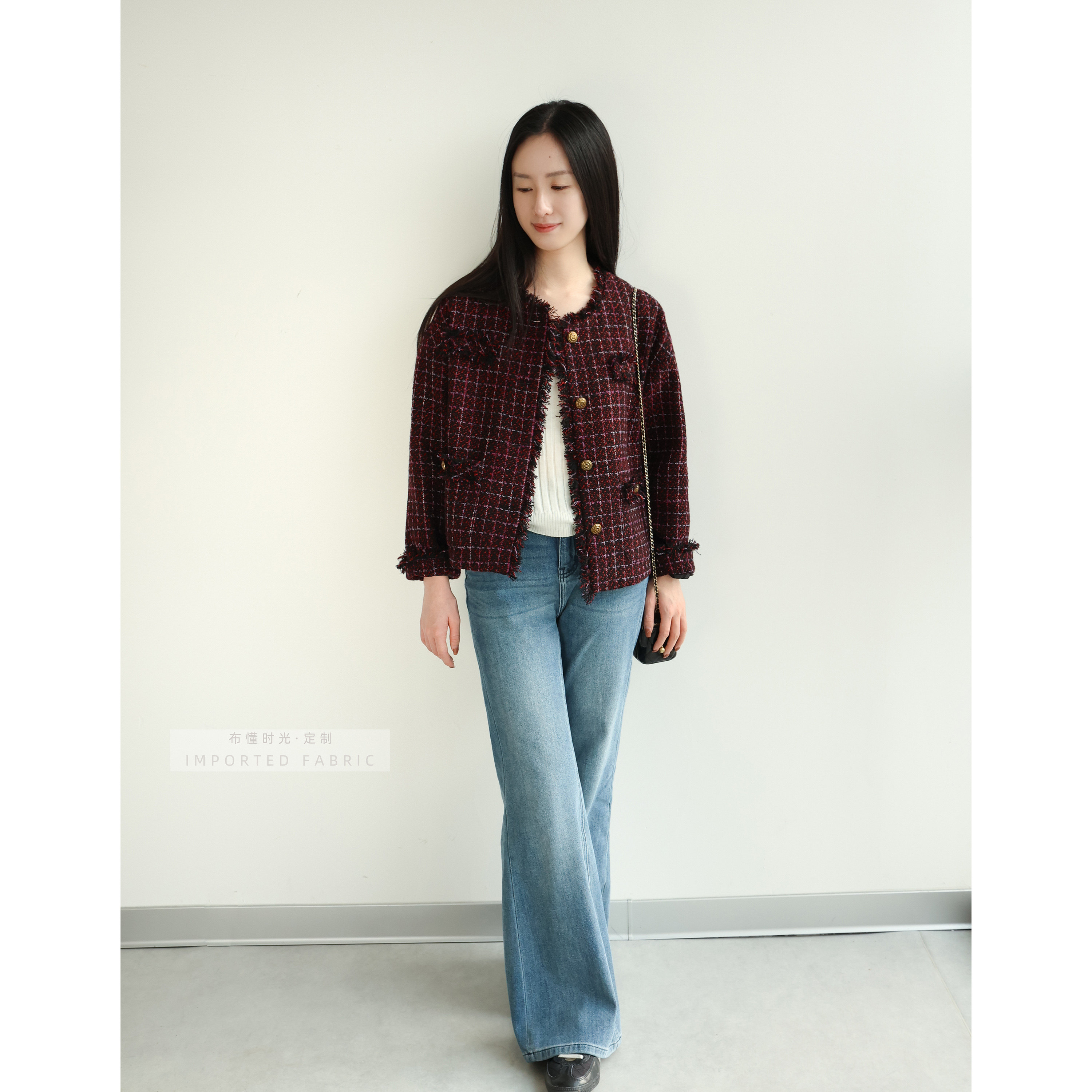 落肩短款小香风外套纸样1:1布懂时光自主打版缝纫自主研发BD-506,淘宝优惠券,粉丝福利购,淘宝优惠卷