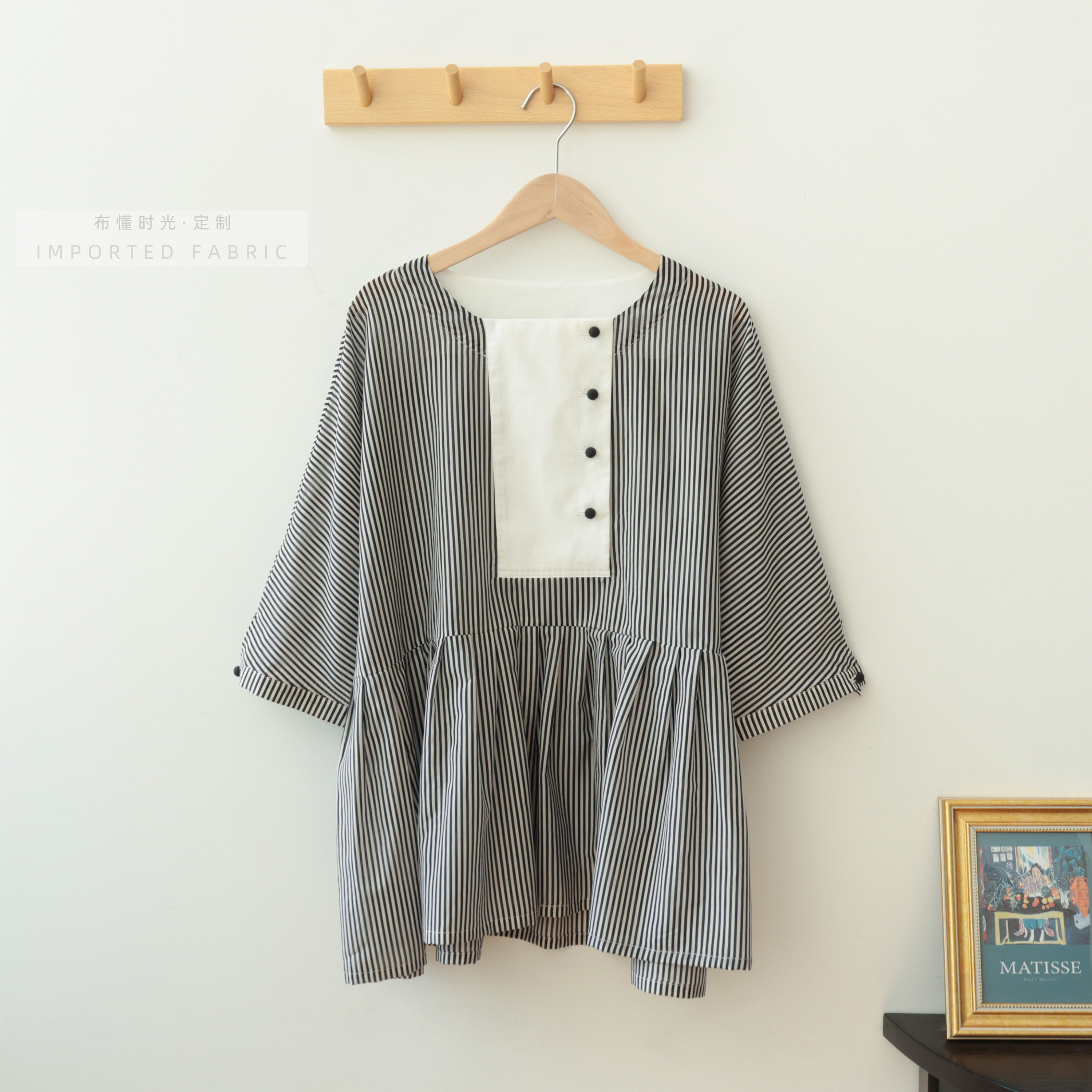 森系小罩衫纸样均码1:1布懂时光自主打版DIY缝纫自主研发BD-100,淘宝优惠券,粉丝福利购,淘宝优惠卷