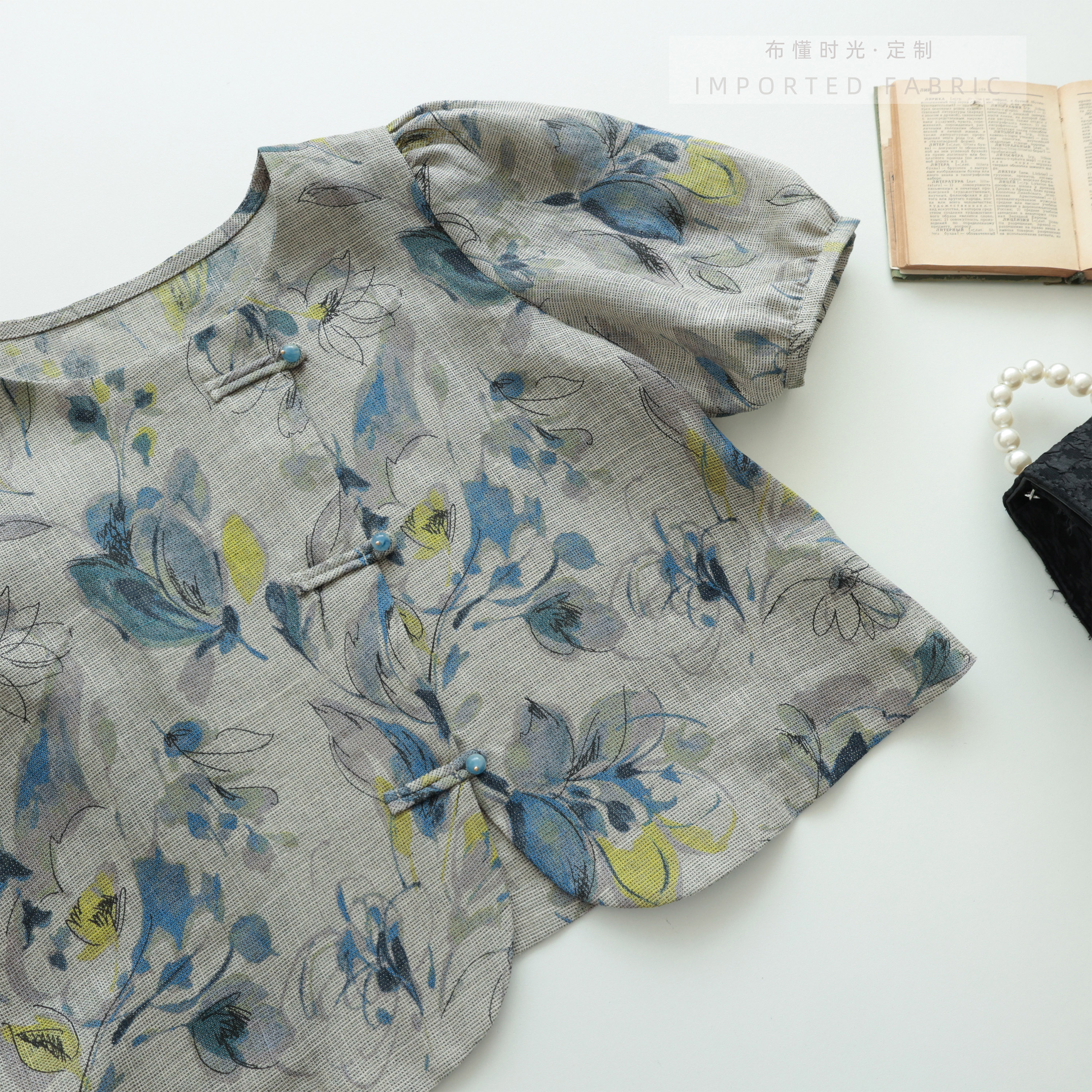 布懂时光自主打版服装纸样1:1手工缝纫制作新中式上衣BD-060 - 图2