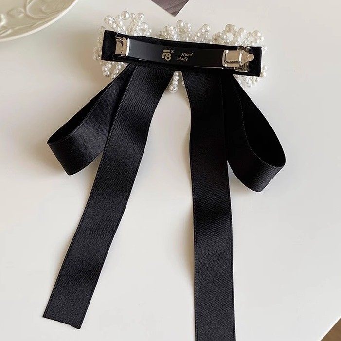 法式珍珠花朵蝴蝶结夹子头饰发夹女后脑勺感韩式超仙头饰甜美,淘宝优惠券,粉丝福利购,淘宝优惠卷