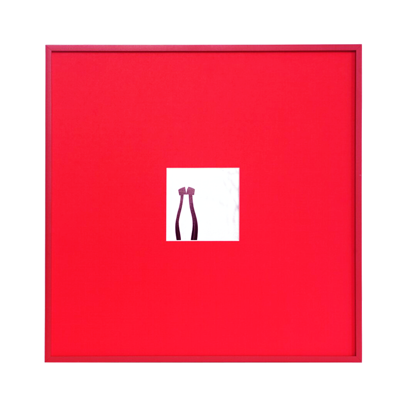 红色铝合金画框卡纸装裱装饰红色相框空框简约窄边金属框画框定制,淘宝优惠券,粉丝福利购,淘宝优惠卷