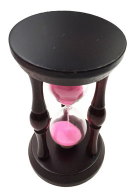 复古木质沙漏分钟计时器玩具摆件