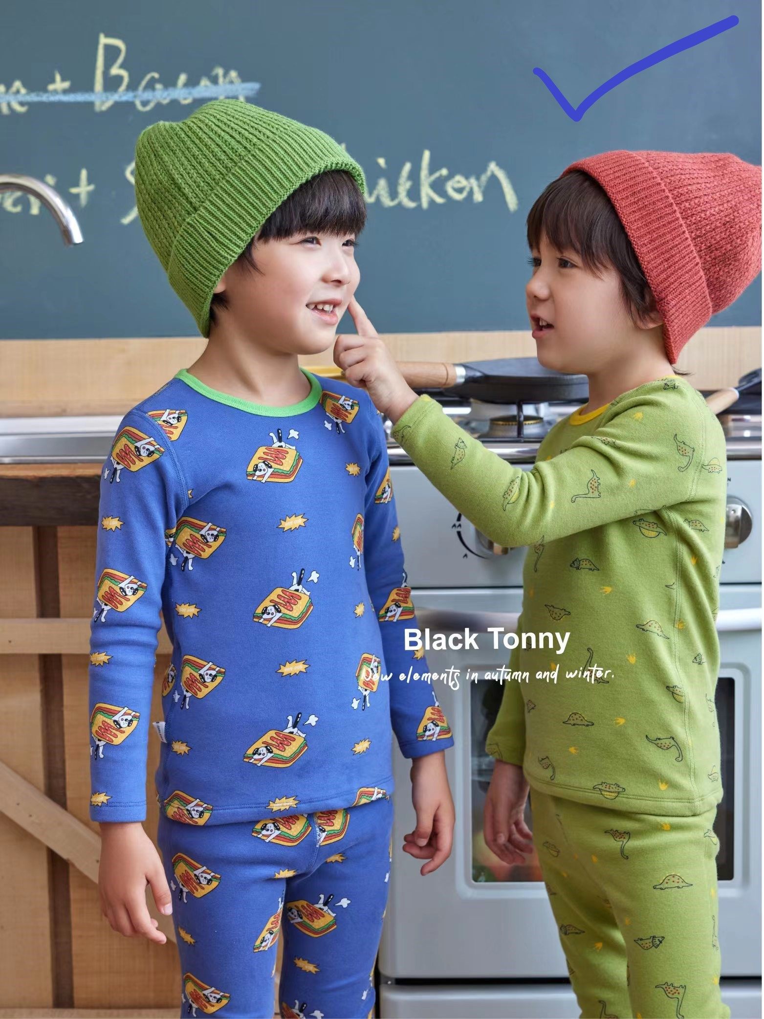 正品小黑托昵冬季男女童保暖内衣打底衫双层加厚热力棉秋衣裤套装,淘宝优惠券,粉丝福利购,淘宝优惠卷