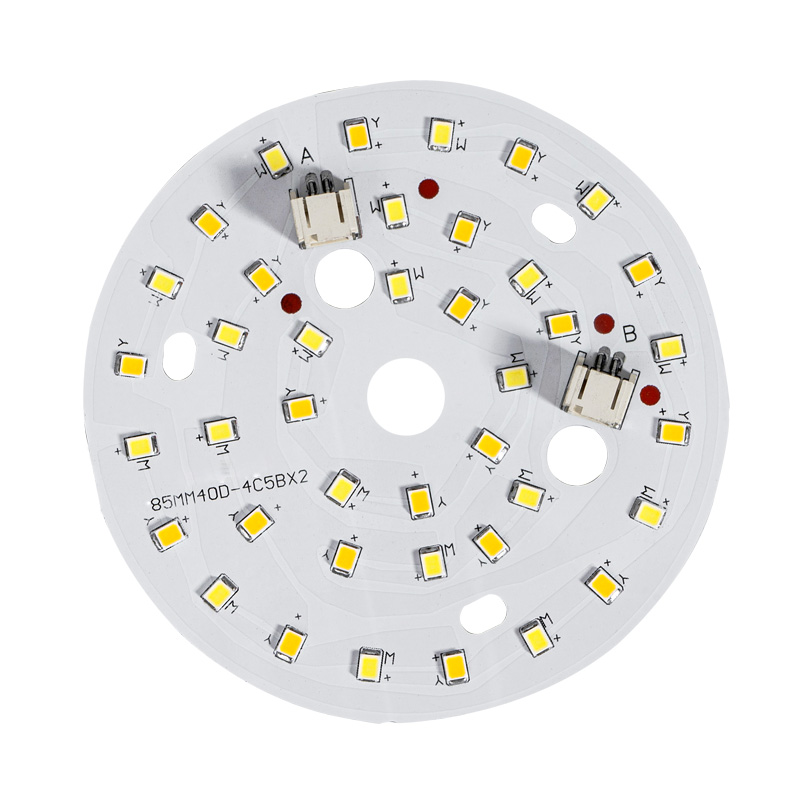 led灯带24V30V低压灯板两线三线并联圆形三色变光灯芯吊顶灯配件 - 图3