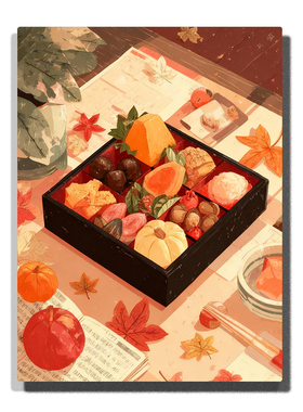治愈美食数字油画手绘diy填色减压装饰画客厅挂画礼物艺术创作