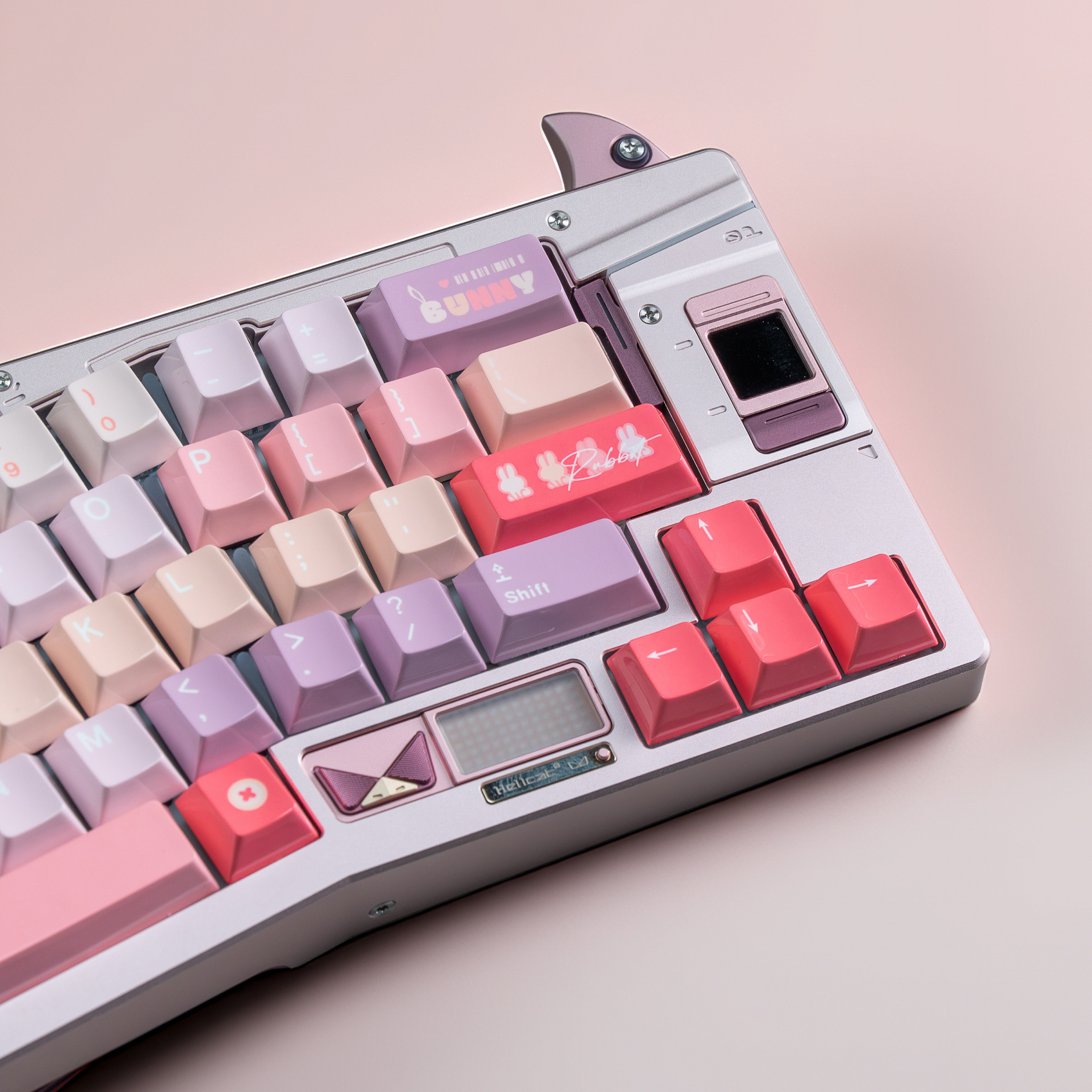 HolaBunny梦幻粉紫色兔子 光面亮面原厂键帽小蜜蜂机械磁轴星黛露,淘宝优惠券,粉丝福利购,淘宝优惠卷