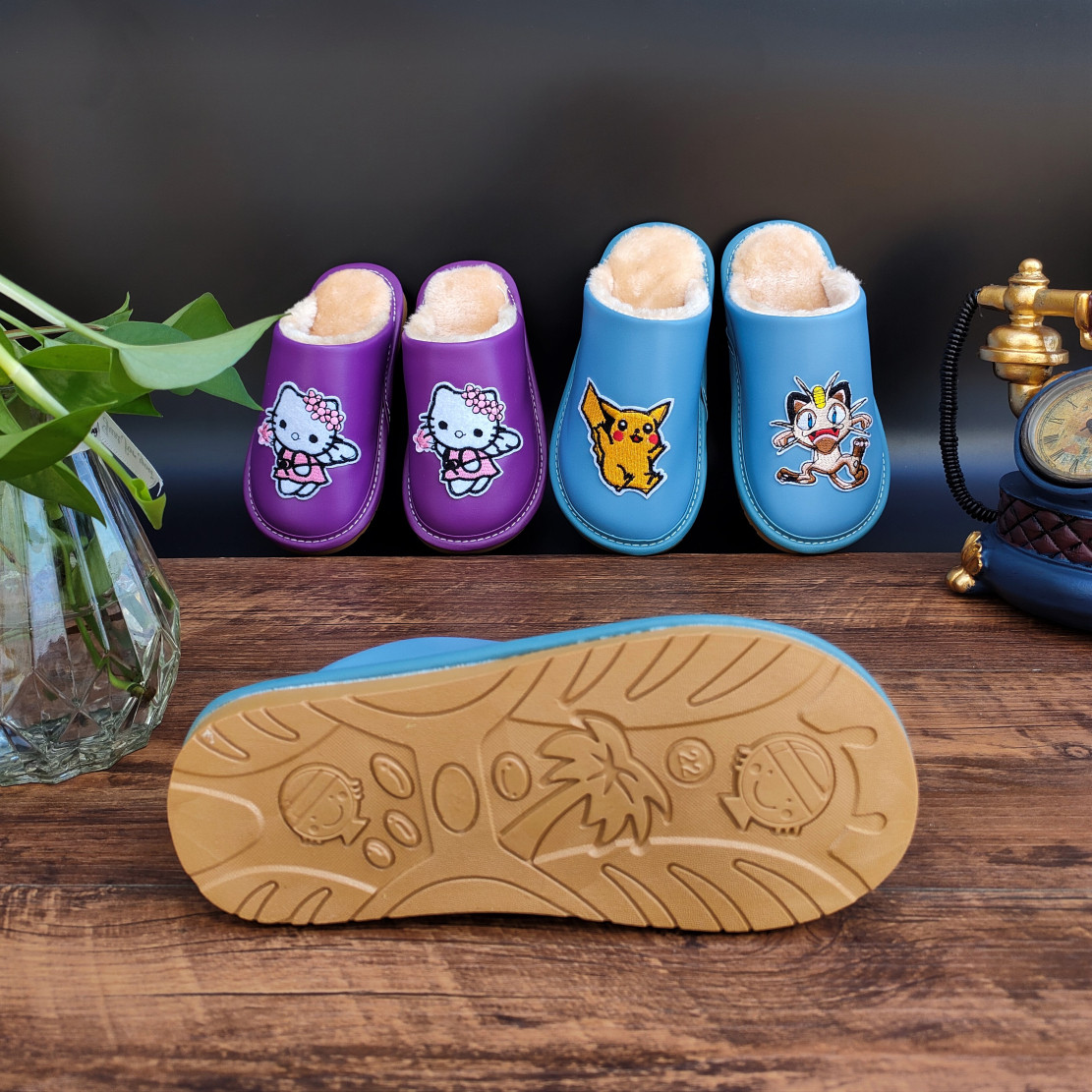 儿童卡通拖鞋特价断码清仓冬款防水棉拖鞋室内男童女孩居家鞋包头,淘宝优惠券,粉丝福利购,淘宝优惠卷