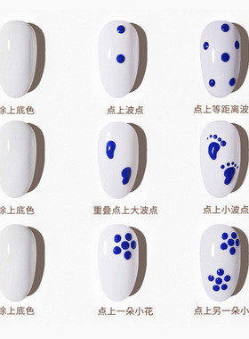 双头彩色美甲点珠笔点钻 笔圆点花彩绘笔波点笔指甲店专用工具