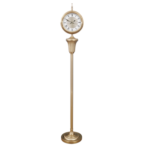 欧式镀铜别墅客厅静音落地钟美式复古创意立钟地面新中式轻奢时钟