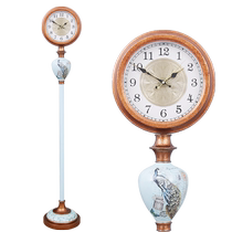 American retro field Park Living room Large floor bell Atmosphere Eurostyle individuality creative clock fashion colorful plotter timepiece