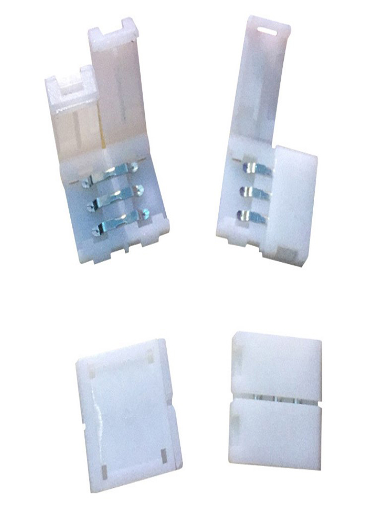 幻彩灯带免焊连接卡扣裸板流水灯带免焊头3p转角连接器10MM板宽 - 图0