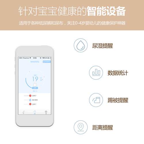 防尿床神器米萌智能老人儿童尿频急防尿床贴报警神器踢被尿湿提醒 - 图2