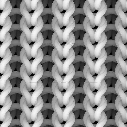 布料无缝材质贴图片纹理C4D max法线透明AO毛衣针织羊毛绒PNG素材 - 图2