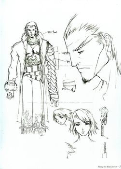 Jin Hengtai Sword Spirit character set set CG ຕົ້ນສະບັບ painting illustration book animation game hand-drawn line material draft