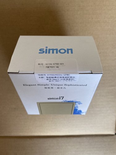 西蒙Simon i7智能地暖新风温控器70E7021-46控制面板现货直拍-图0