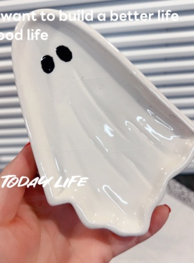 手工复古陶瓷怪物阿飘皂碟烟灰缸