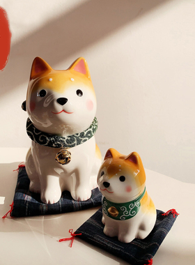 招财犬招福犬柴犬风铃钥匙链摆件