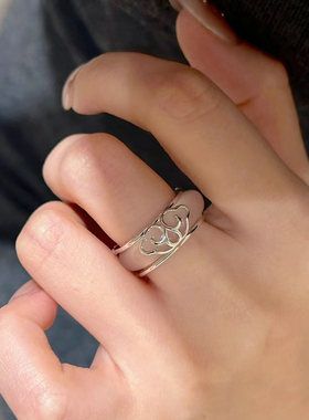 天然白玉髓叠戴混搭两用套戒