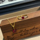 Retro exquisite small love ruby gold ring for daily use