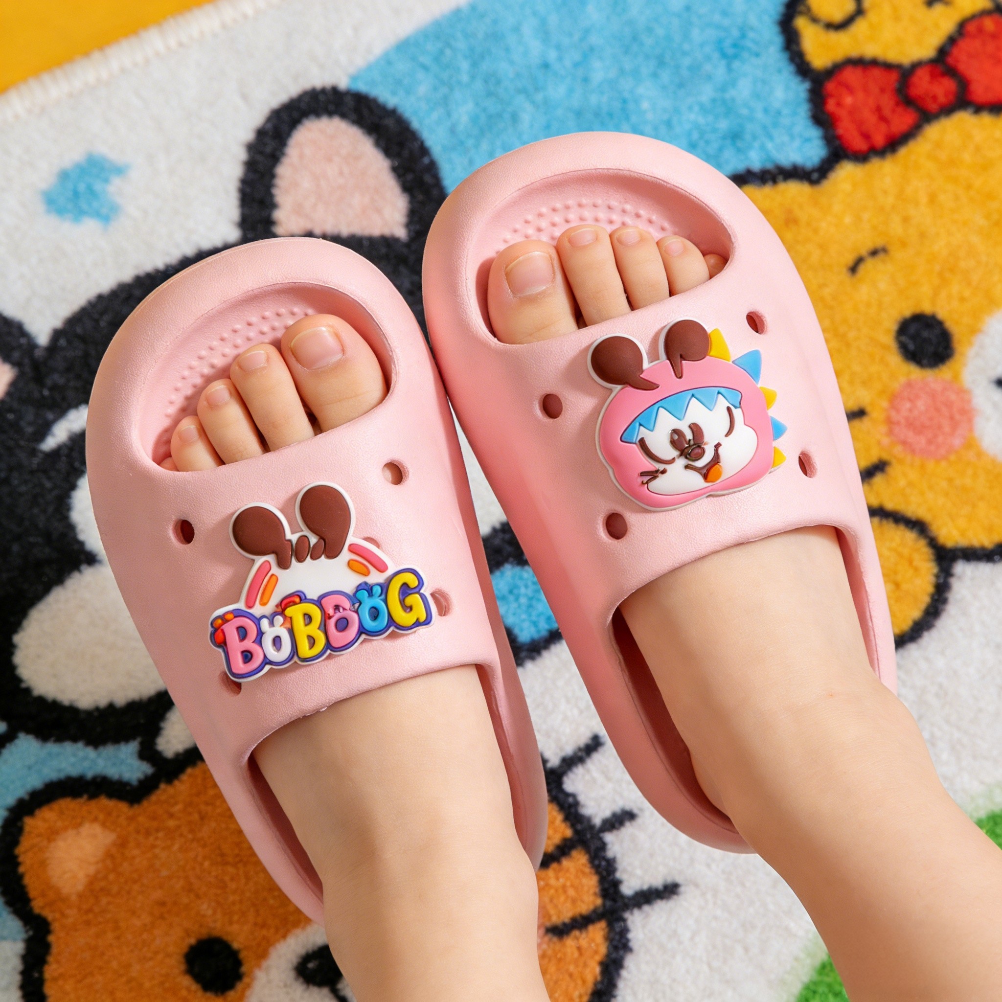 巴布豆儿童拖鞋宝宝防滑卡通夏居家室内eva男童女童小童软底凉拖,淘宝优惠券,粉丝福利购,淘宝优惠卷