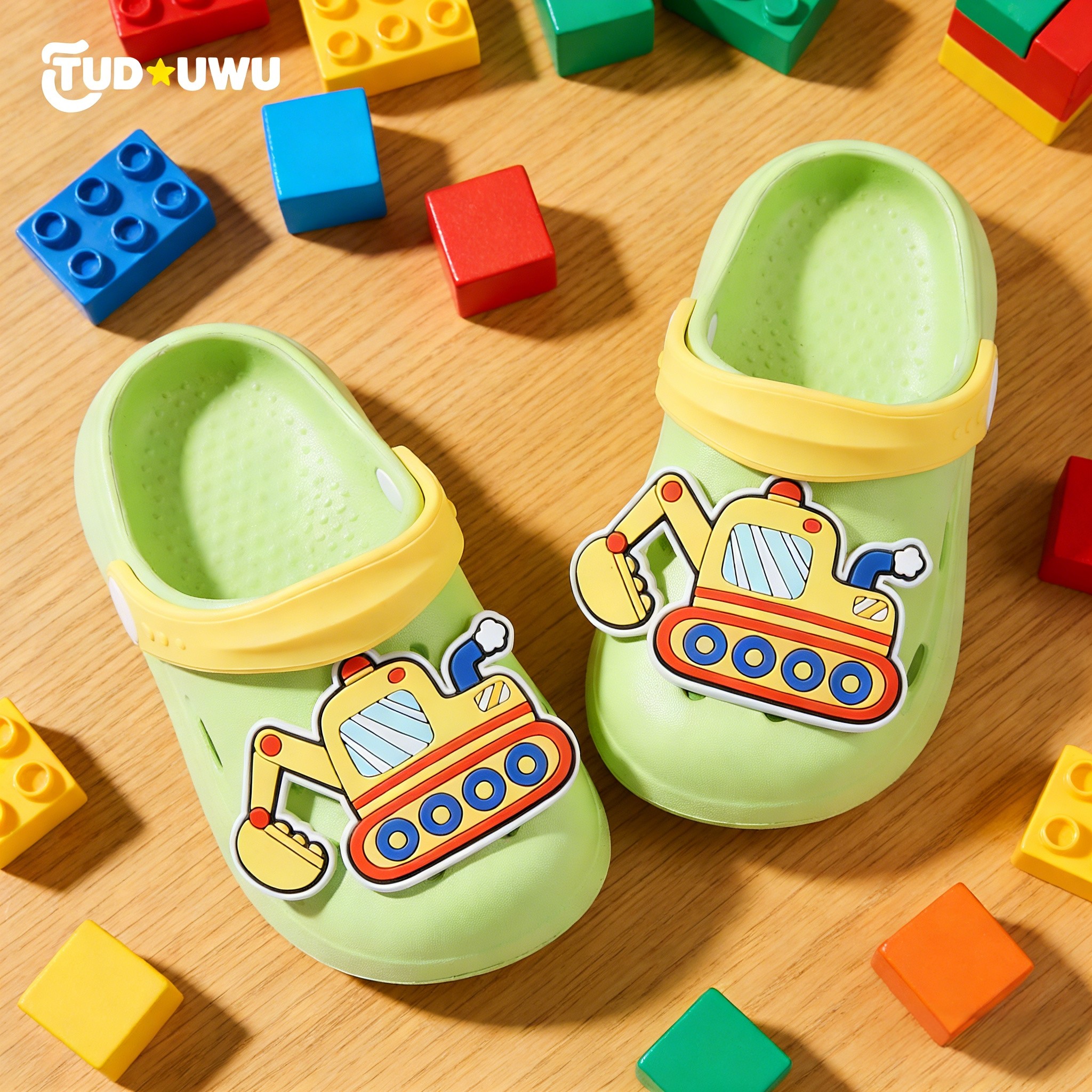 挖掘机儿童拖鞋男女童女孩防滑夏季室内洗澡可爱卡通家居沙滩凉拖,淘宝优惠券,粉丝福利购,淘宝优惠卷