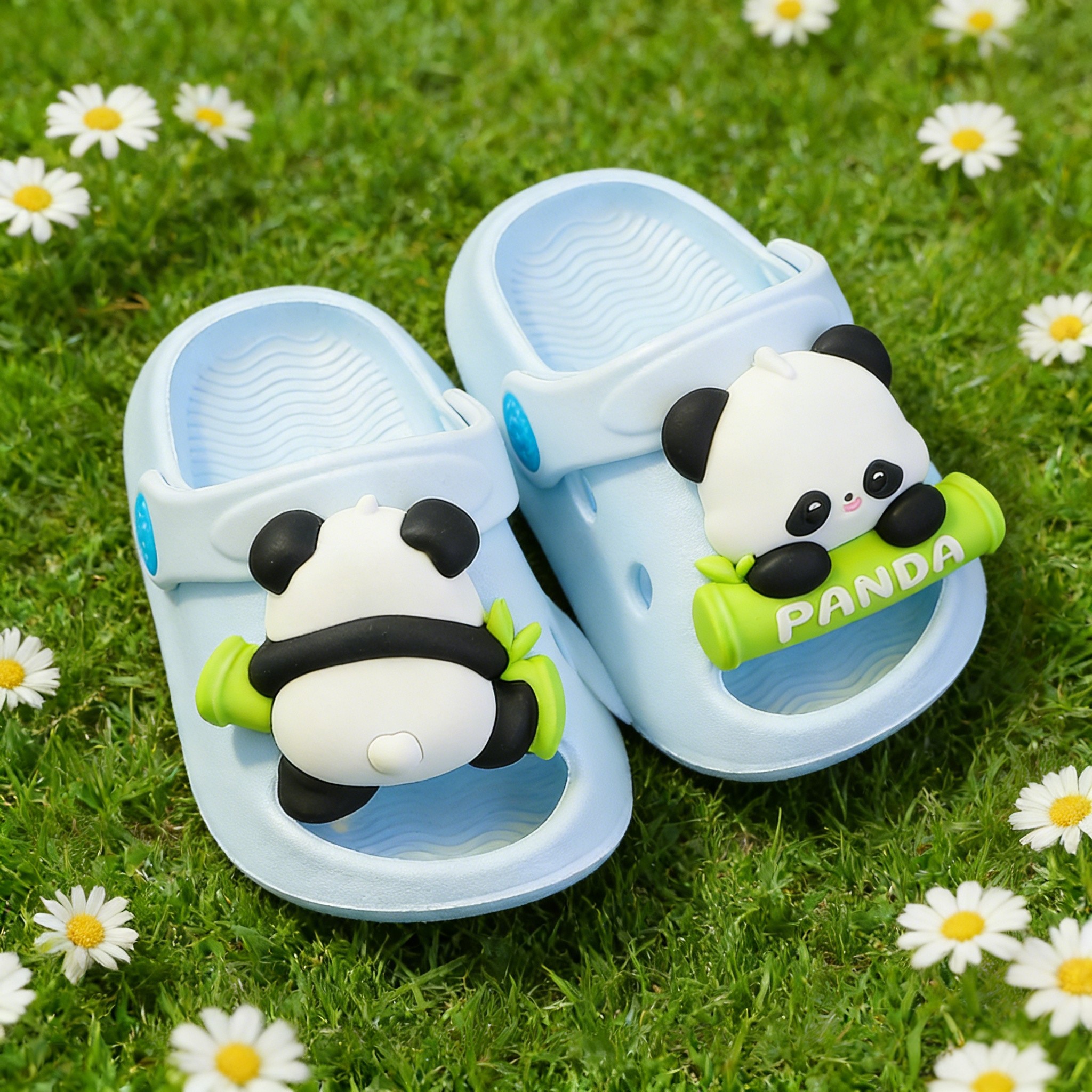 小熊猫宝宝拖鞋儿童男宝婴儿女宝夏幼儿凉拖室内防滑卡通EVA材质,淘宝优惠券,粉丝福利购,淘宝优惠卷