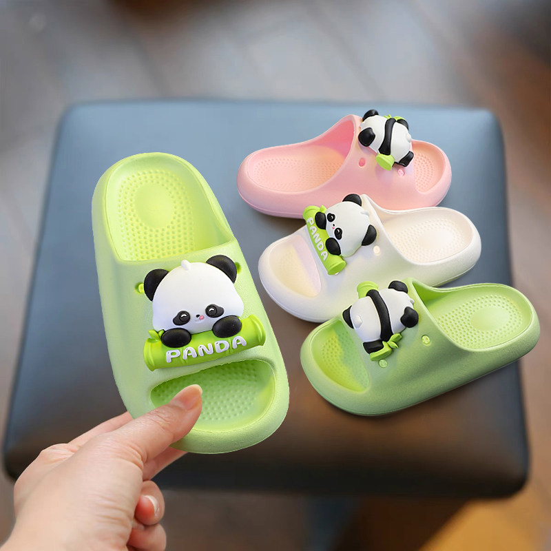 熊猫儿童拖鞋男女童女孩新款防滑凉拖鞋夏季室内洗澡亲子可爱卡通,淘宝优惠券,粉丝福利购,淘宝优惠卷