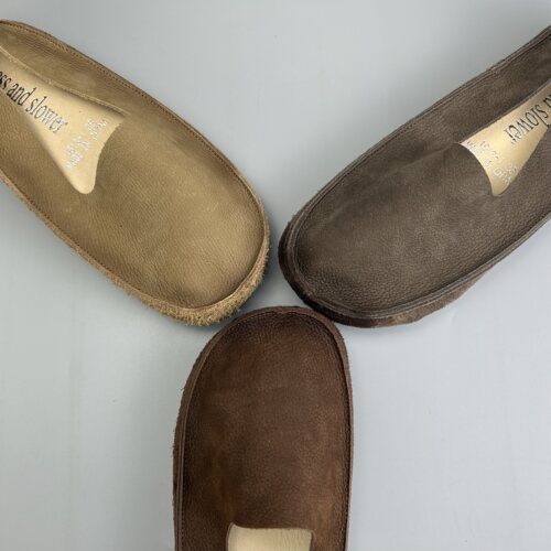 D家16年老店 1613热销复古平底女休闲鞋 头层牛皮套脚单鞋 森女风 - 图0