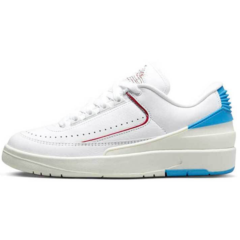 热销Air Jordan 2 Low Craft 减震 低帮 篮球鞋 灰白橙DV9956-118 - 图0