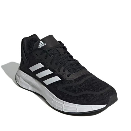 #阿迪达斯 Adidas Duramo 10 低帮 跑步鞋 男款 黑白 GW8336 - 图1