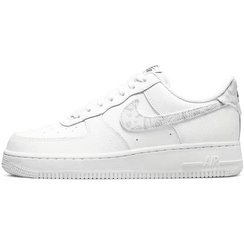 热销Nike Air Force 1 Low AF1板鞋腰果花白黑银扣 DR9867-102-图3