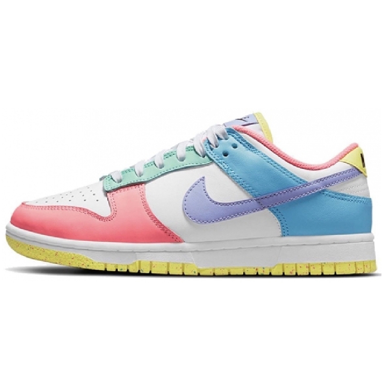 热销Nike Dunk Low板鞋彩蛋冰柠多彩拼接鸳鸯 DD1872-100-图0