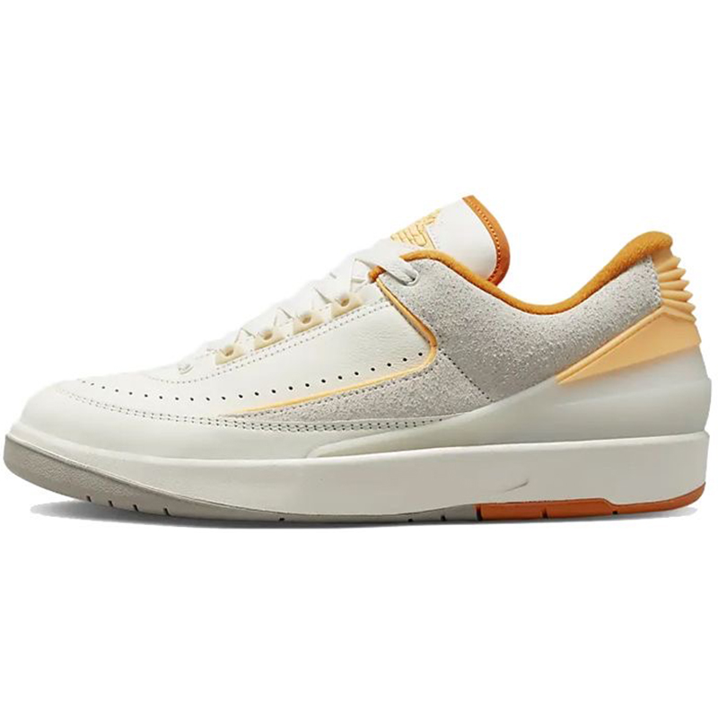 热销Air Jordan 2 Low Craft 减震 低帮 篮球鞋 灰白橙DV9956-118 - 图3