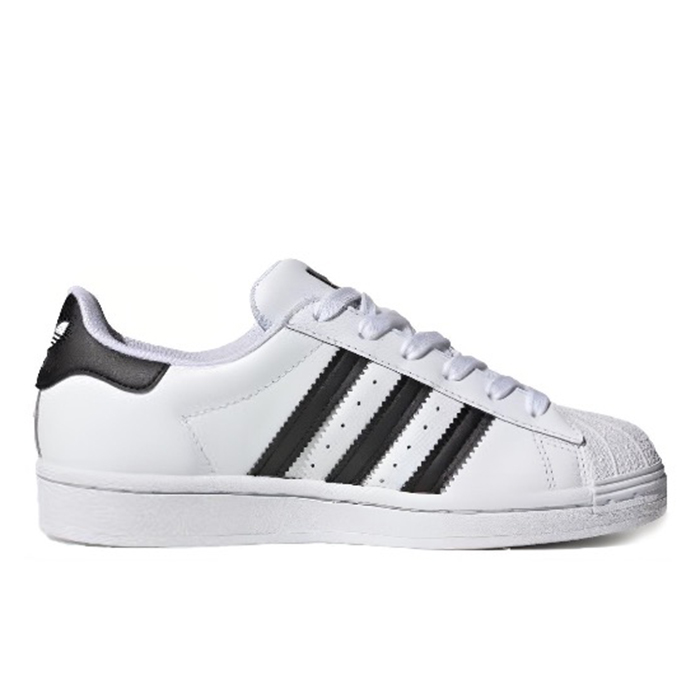 #三叶草 Adidas originals Superstar J 板鞋 白黑 FU7712 - 图0