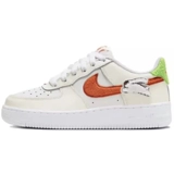 Nike Air Force 1, износостойкие низкие белые кроссовки