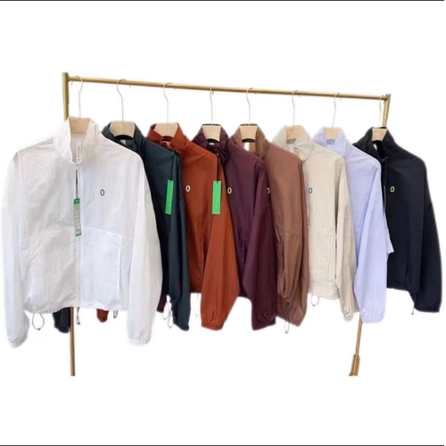 美炸了设计师线高端女夏短款立体裁剪运动宽松廓形翻领防晒皮肤衣 - 图1