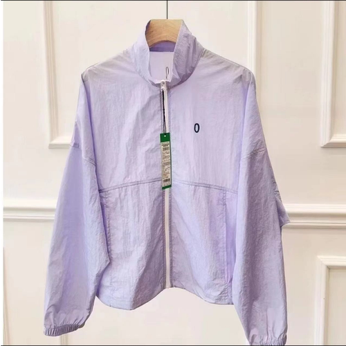 美炸了设计师线高端女夏短款立体裁剪运动宽松廓形翻领防晒皮肤衣 - 图0